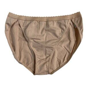 Vintage Leggs Panties M Pink Cotton Blend Bikini Leg Cutout Lot Of 8 Made In USA